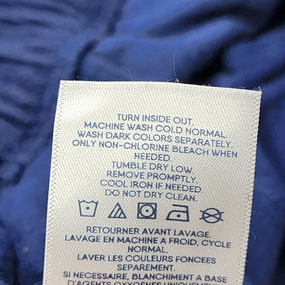 Lands End Pants Womens M Blue Stretch Corduroy Sport High Rise Pull On Casual - Picture 5 of 11